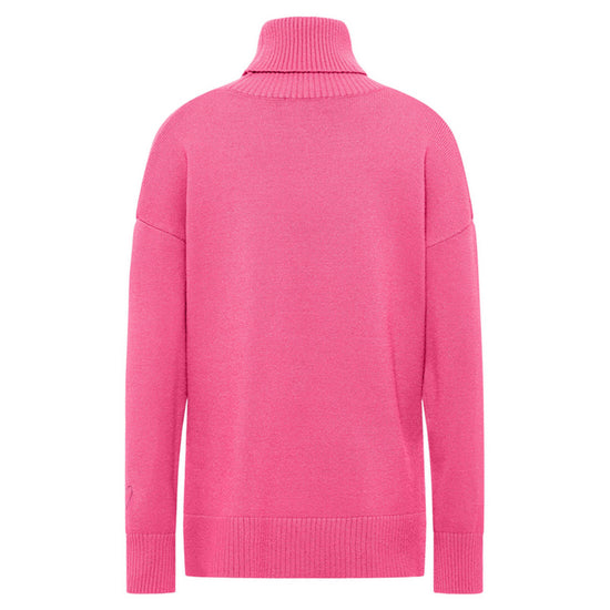 Frieda & Freddies Damen Strick-Rollkragenpullover 3353 crazy pink