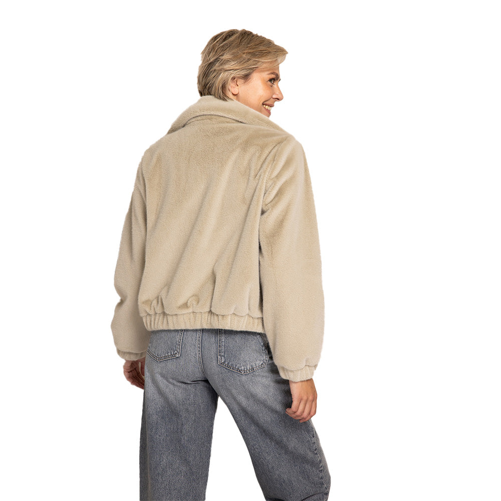 Zhrill Damen Kunstfell-Jacke ZHDARA - green