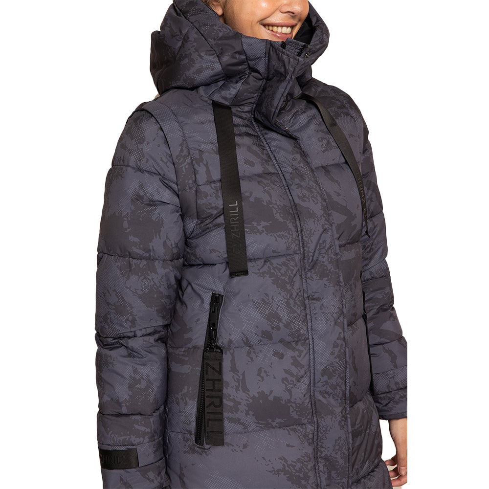 Zhrill Damen Winterjacke ZHISI MAX NEW - black/grey