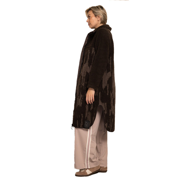 Zhrill Damen Teddy-Fleece Jacke ZHKARTINI - coffee