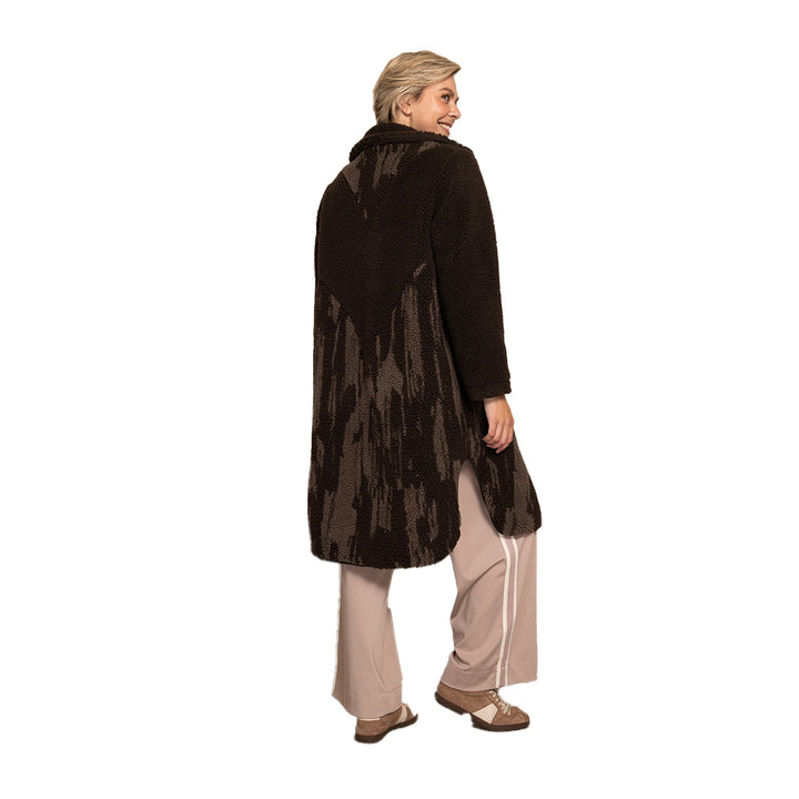 Zhrill Damen Teddy-Fleece Jacke ZHKARTINI - coffee