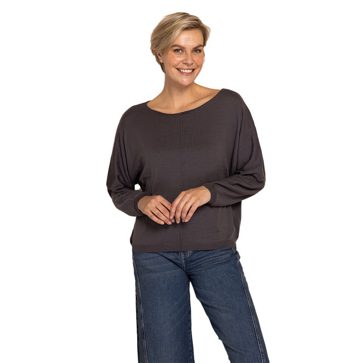 Zhrill Damen Strickpullover ZHLUNI -anthra