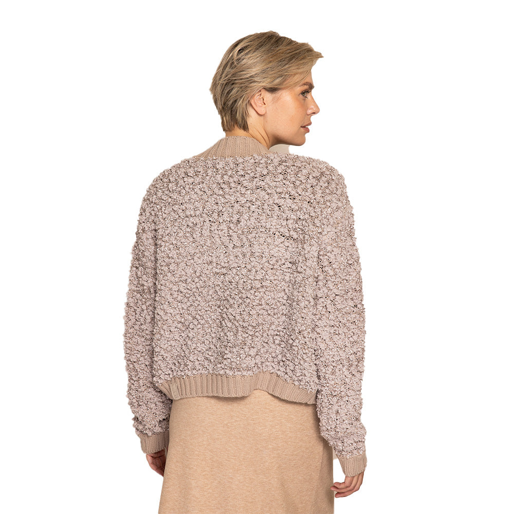 Zhrill Damen Strickjacke ZHGORIA FRAY - taupe
