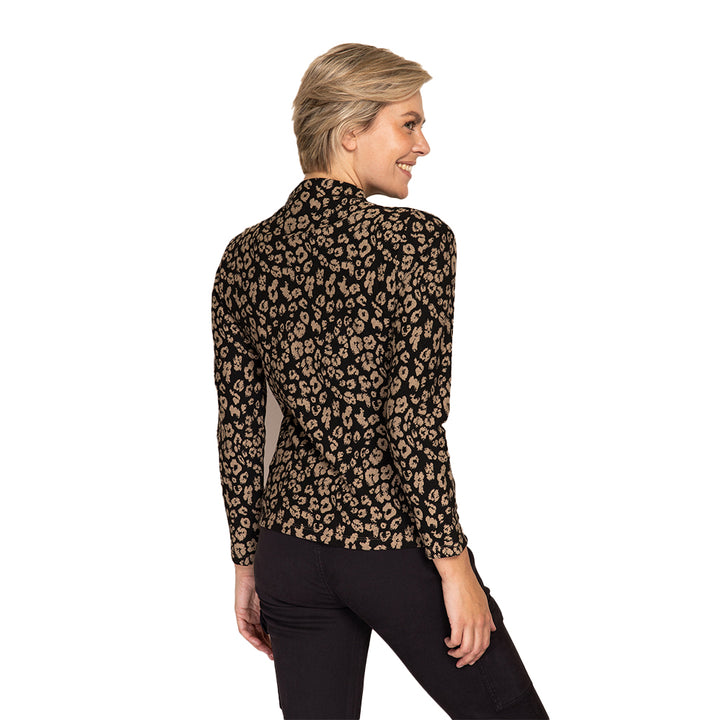 Zhrill Damen Langarmshirt ZHABIGAIL - Leopardenmuster