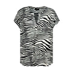 Monari Damen T-Shirt mit Zebramuster