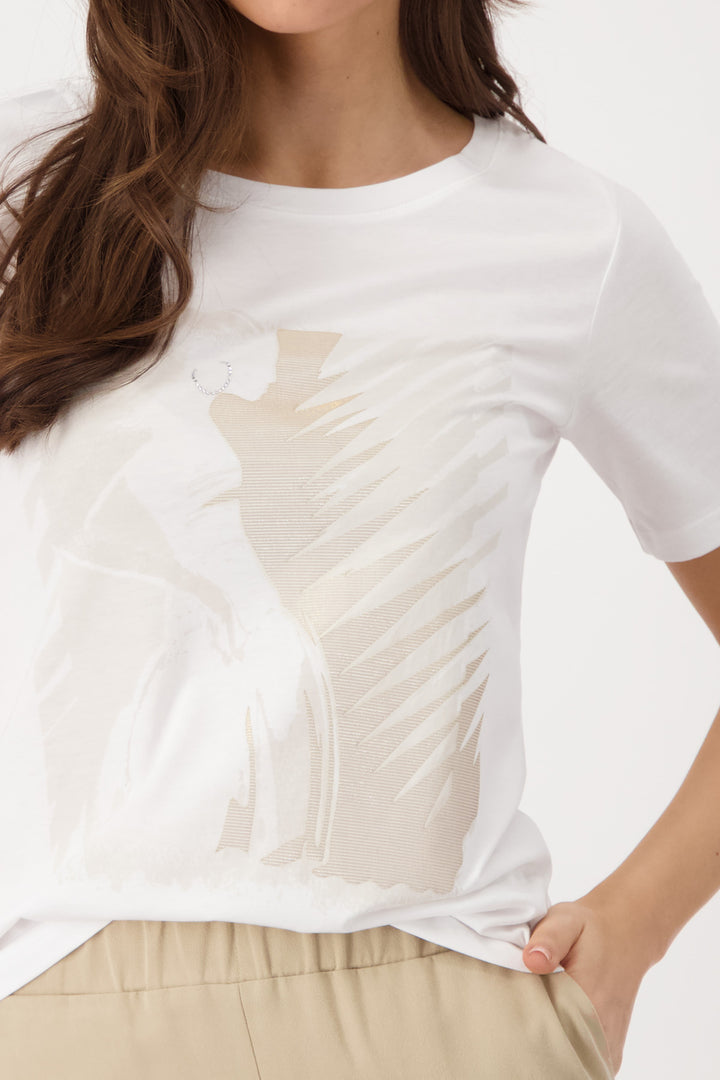 Monari Damen T-Shirt mit Frauenzeichnung