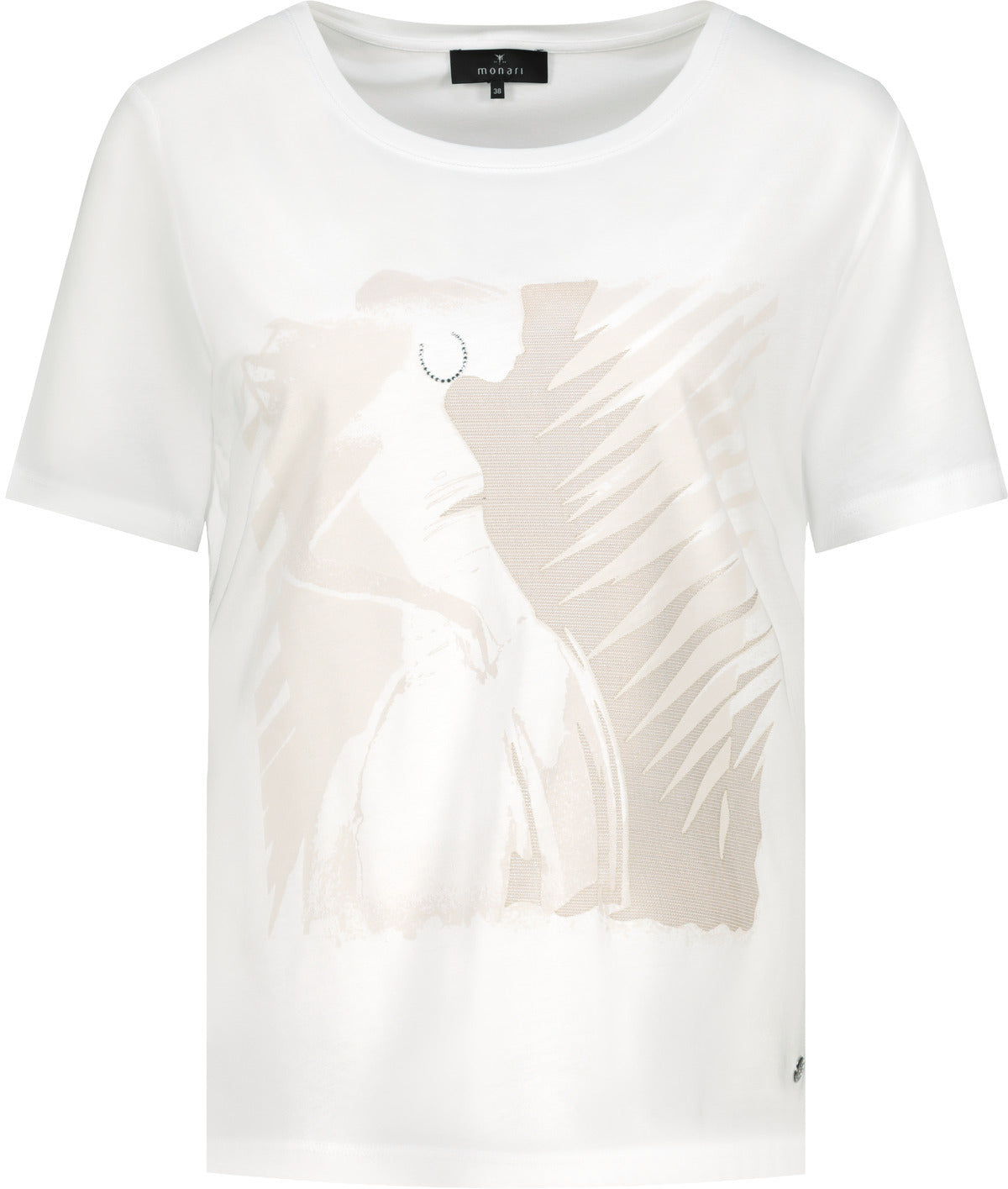Monari Damen T-Shirt mit Frauenzeichnung