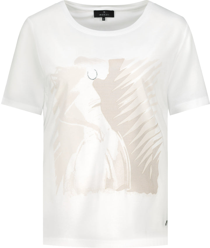 Monari Damen T-Shirt mit Frauenzeichnung