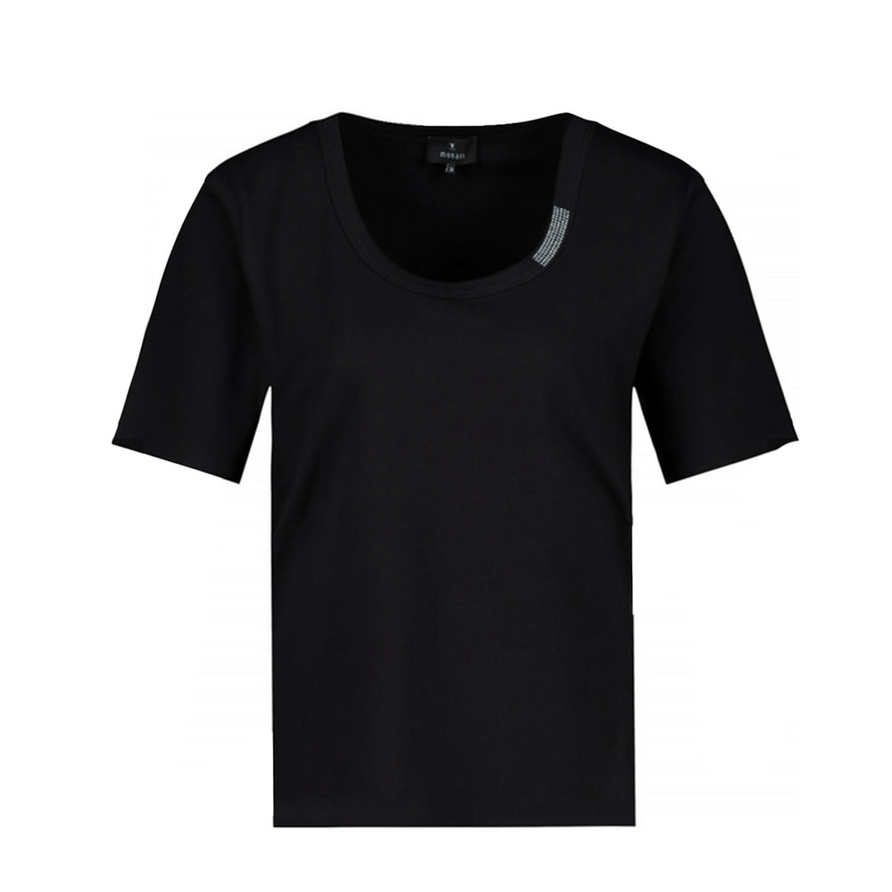 Monari Damen T-Shirt mit Schmuck Havanna