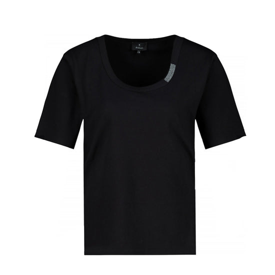 Monari Damen T-Shirt mit Schmuck Havanna
