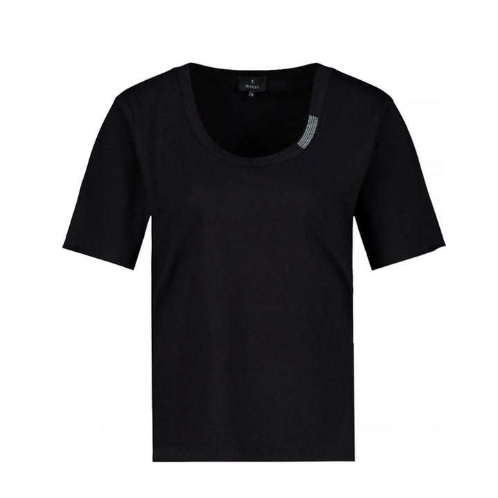 Monari Damen T-Shirt mit Schmuck Havanna