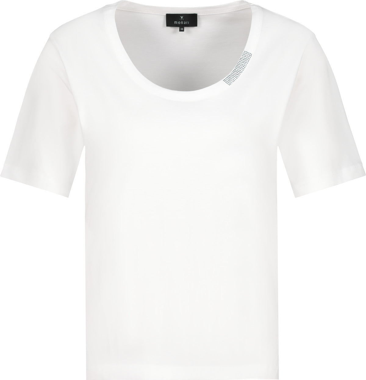 Monari Damen Basic-T-Shirt mit Schmuck Sardinien