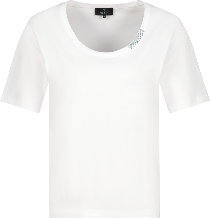 Monari Damen Basic-T-Shirt mit Schmuck Sardinien