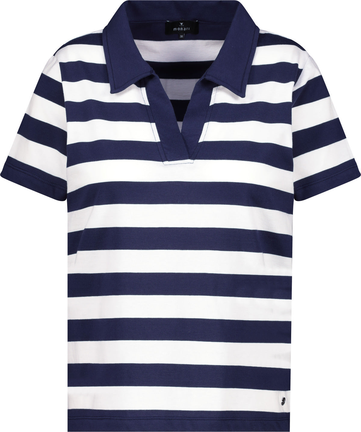 Monari Damen Gestreiftes Polo Shirt Côte d'Azur