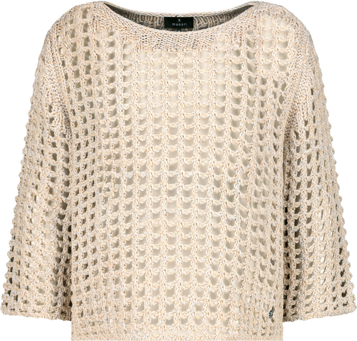Monari Damen Pullover mit 3/4-Arm und Pailletten