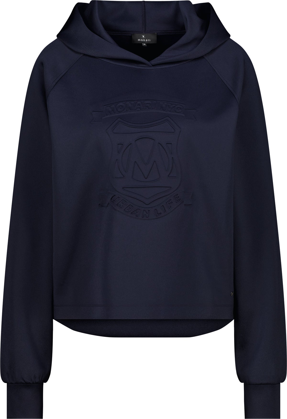 Monari Damen Sweatshirt mit Emblem – marine