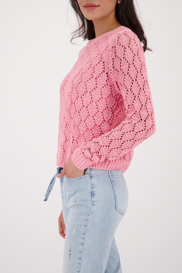 Monari Damen Strickpullover Ajour