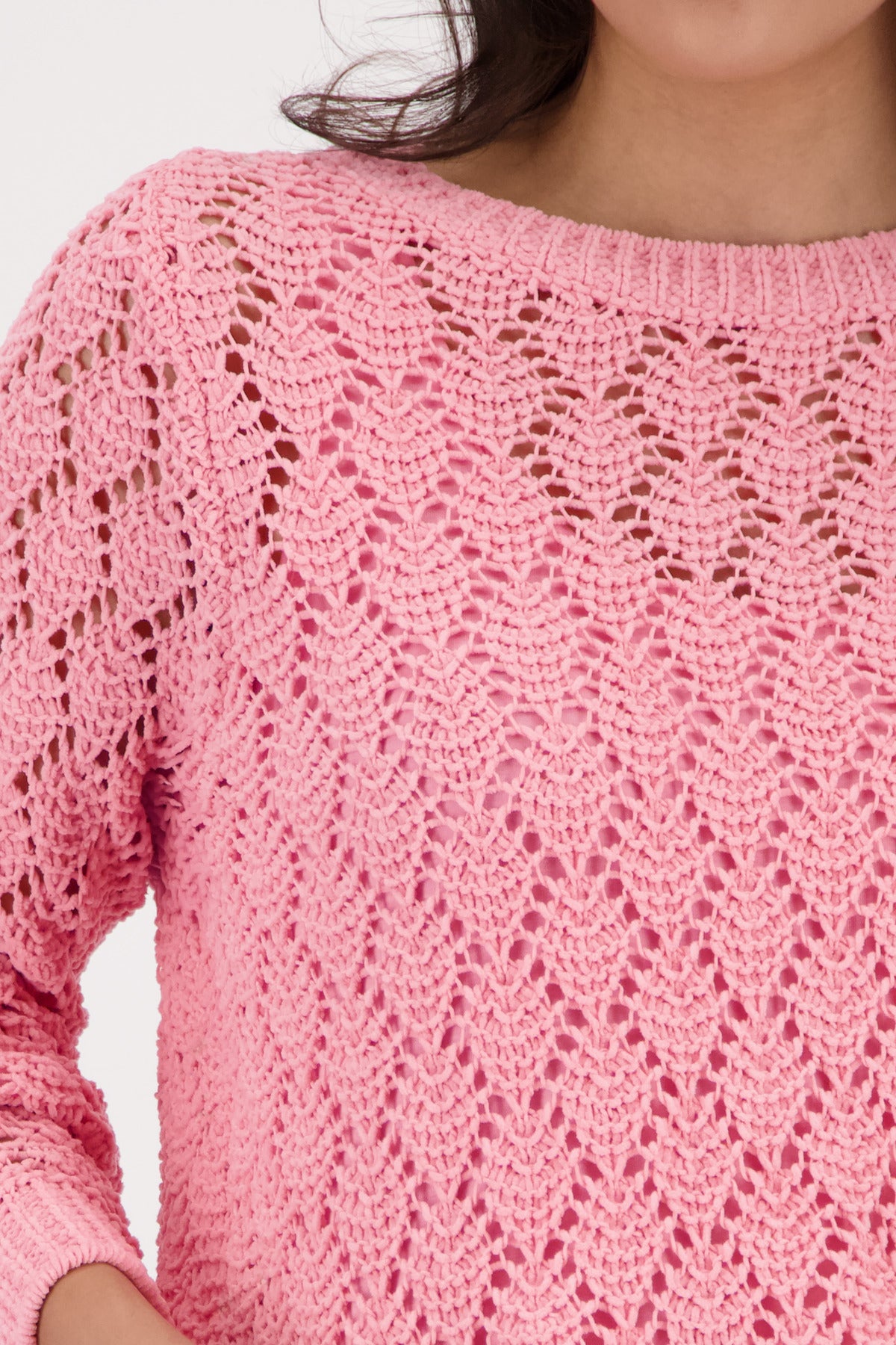 Monari Damen Strickpullover Ajour