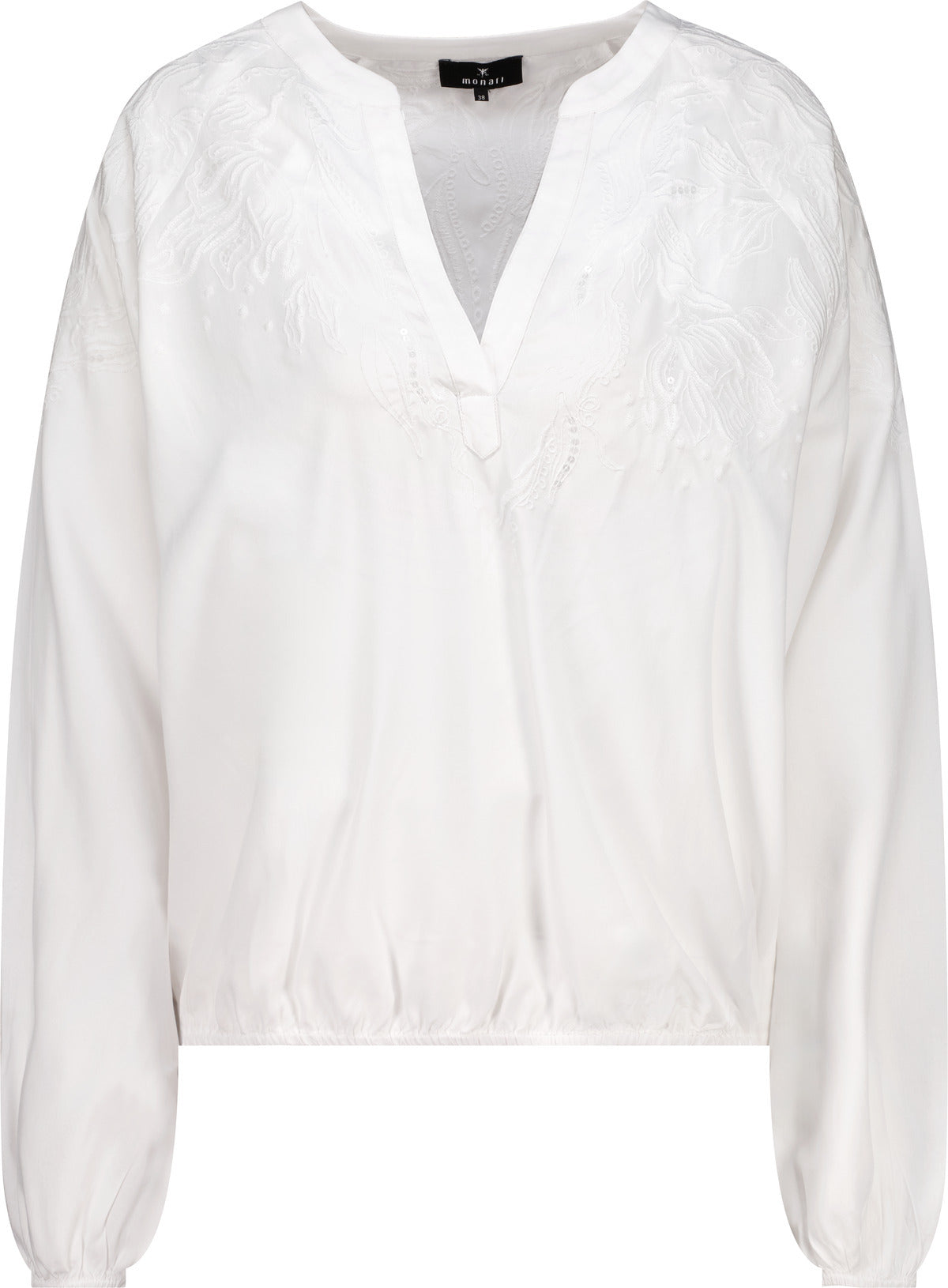 Monari Damen Bluse mit Stickerei