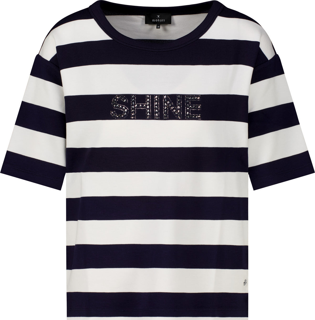 Monari Damen Sweatshirt - marine ringel