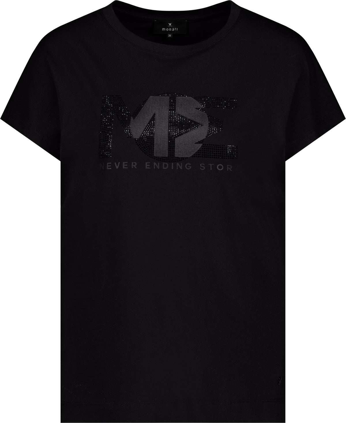 Monari Damen T-Shirt mit Strasssteinen
