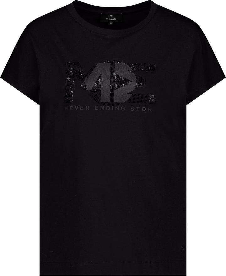 Monari Damen T-Shirt mit Strasssteinen