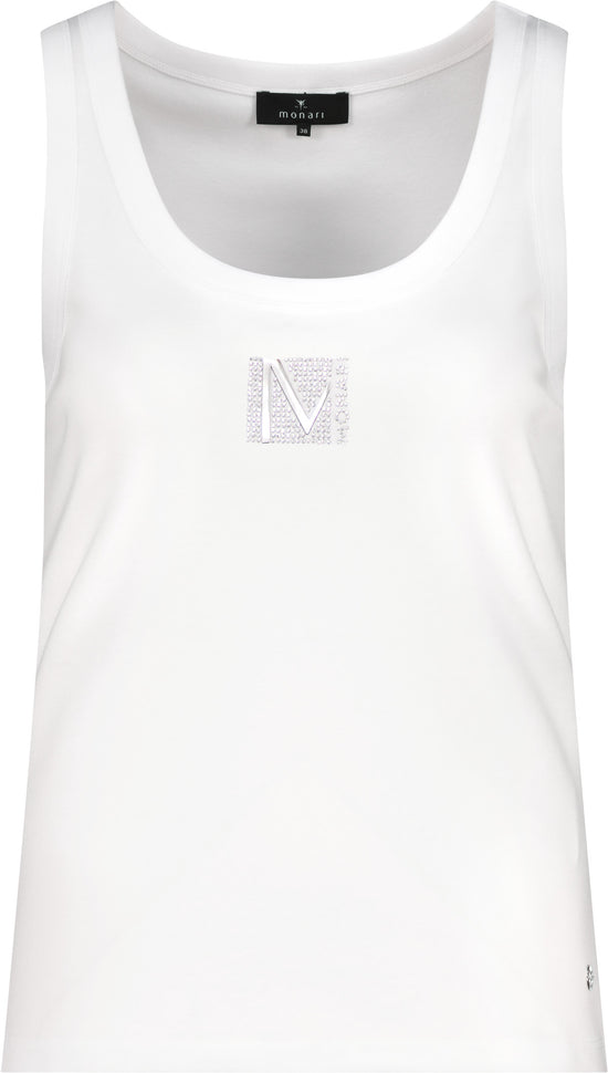 Monari Damen Top mit Schmuckdetails