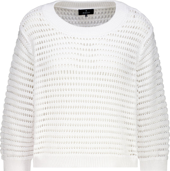 Monari Damen Strickpullover mit  ¾-Ärmeln