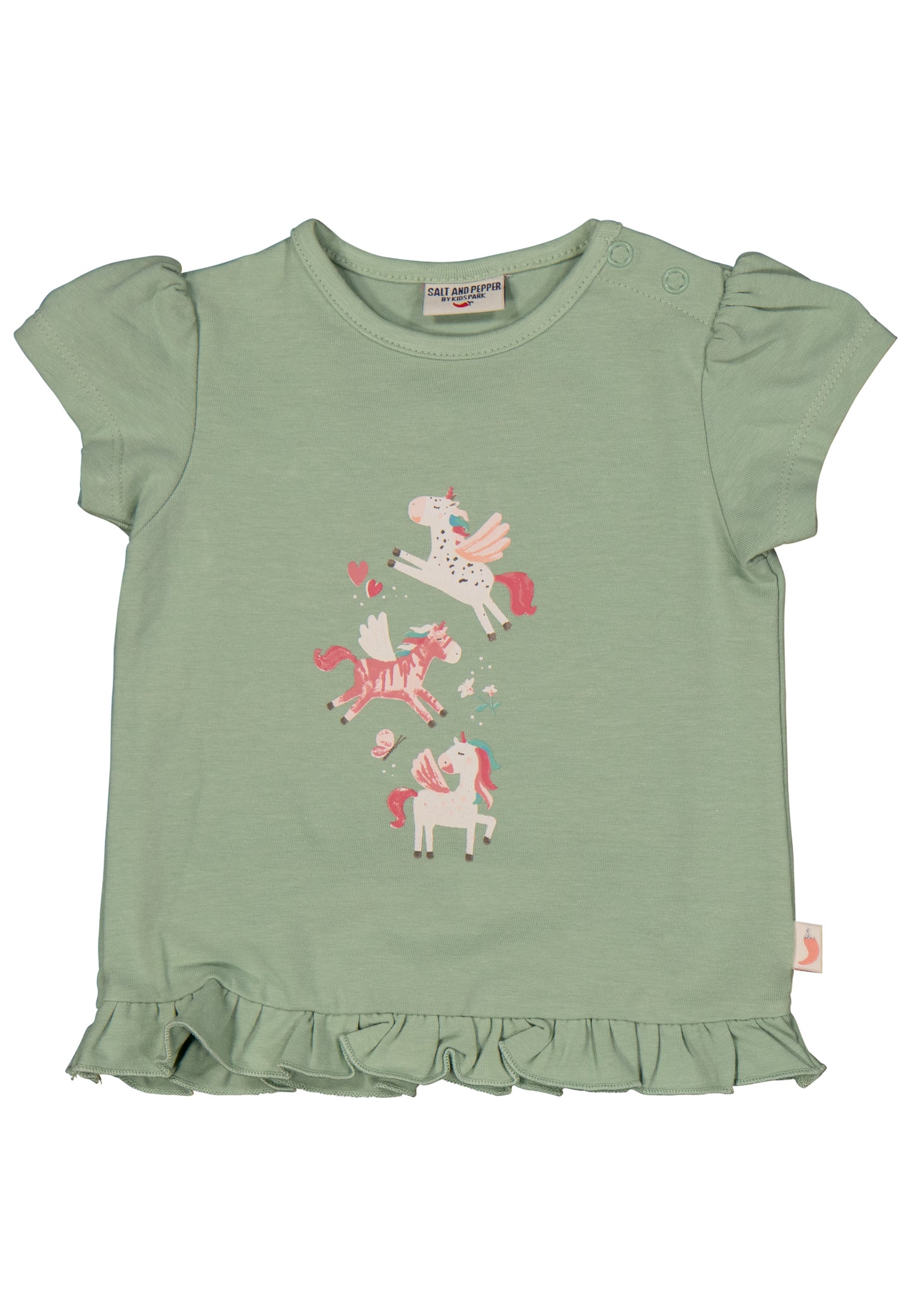 Salt & Pepper Baby Girls TS Print Unicorns