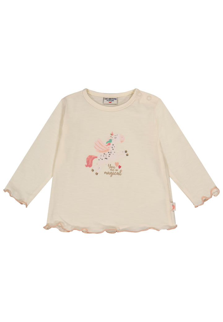 Salt & Pepper Baby Girls LS Print Unicorn