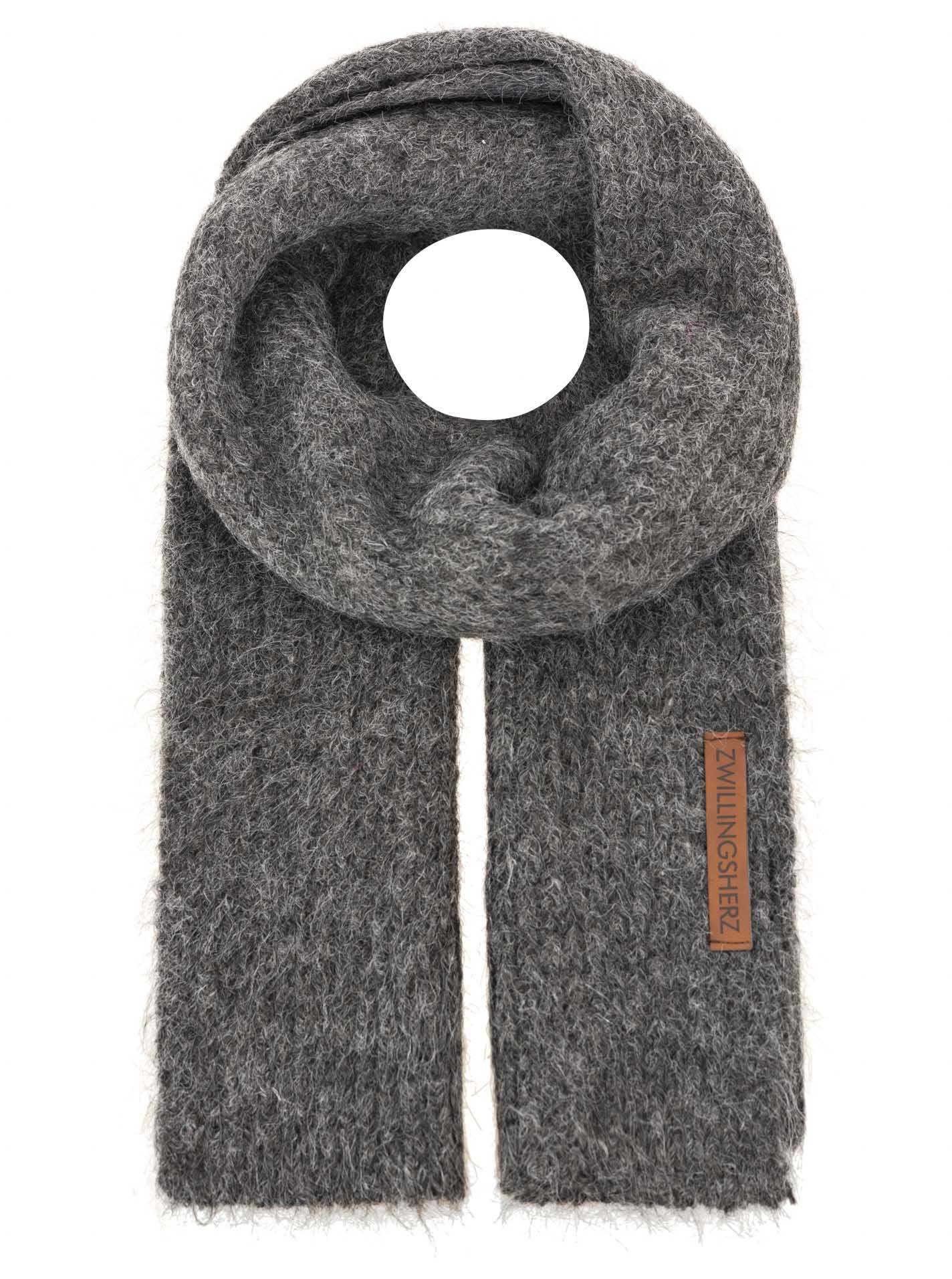 Zwillingsherz Accessoires Wollschal Mix "Rippe & Patch"