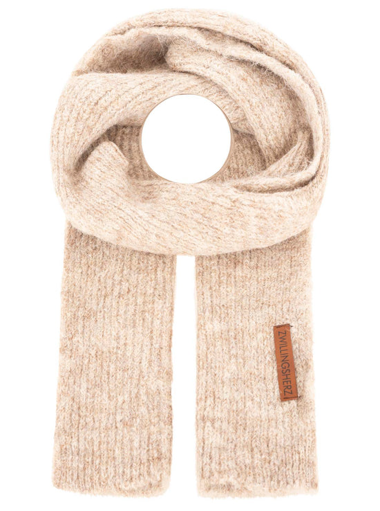 Zwillingsherz Accessoires Wollschal Mix "Rippe & Patch"