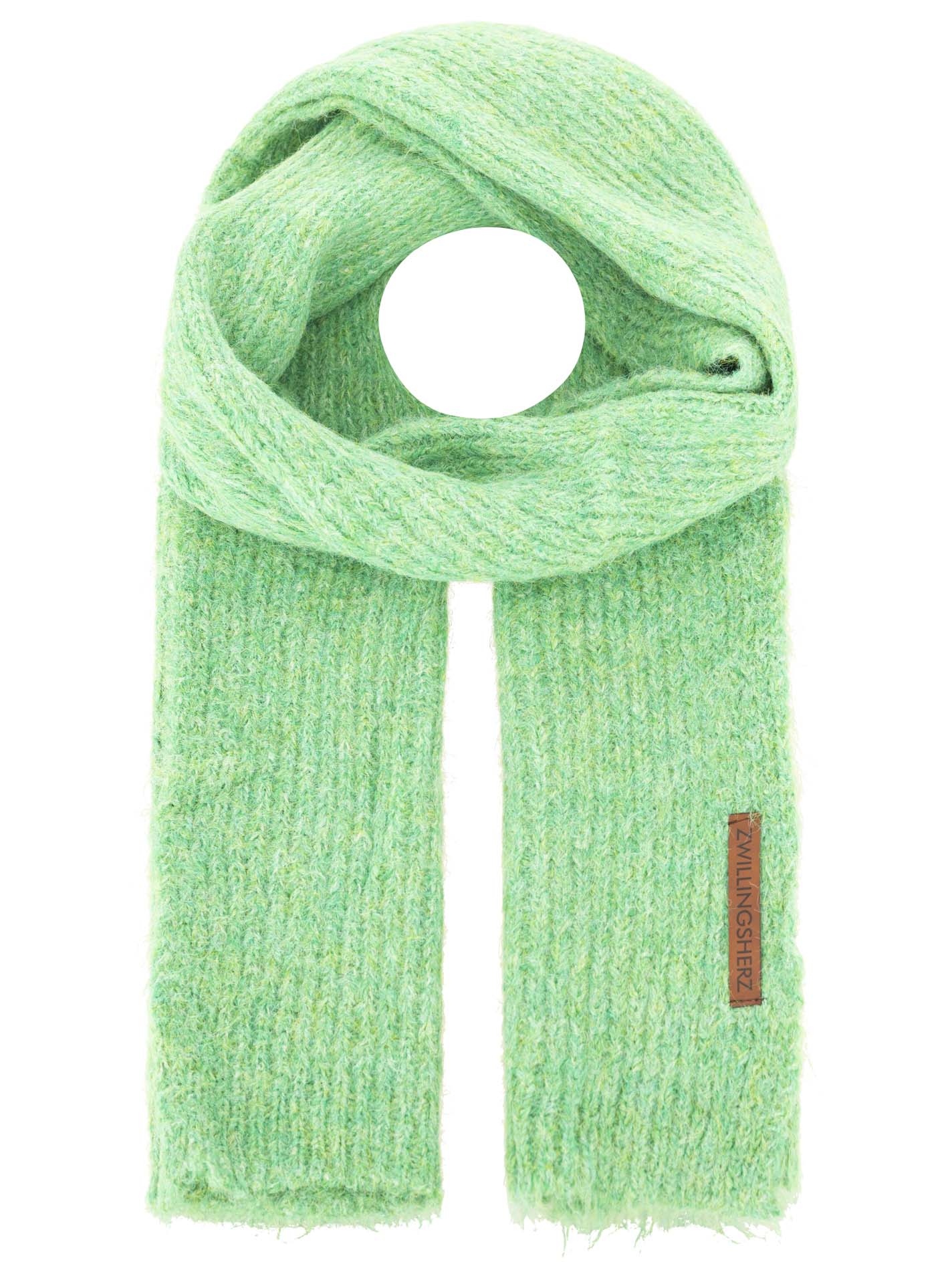 Zwillingsherz Accessoires Wollschal Mix "Rippe & Patch"