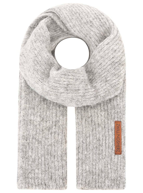 Zwillingsherz Accessoires Wollschal Mix "Rippe & Patch"