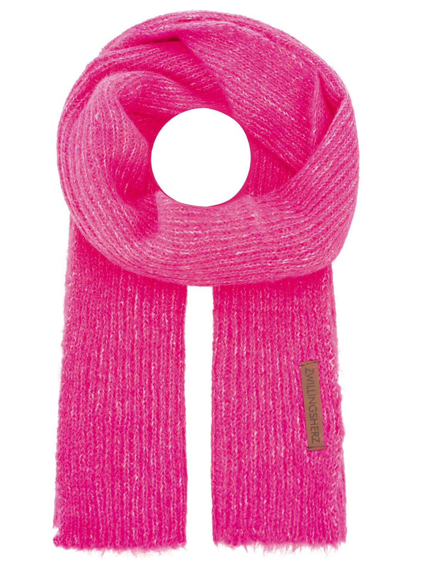 Zwillingsherz Accessoires Wollschal Mix "Rippe & Patch"