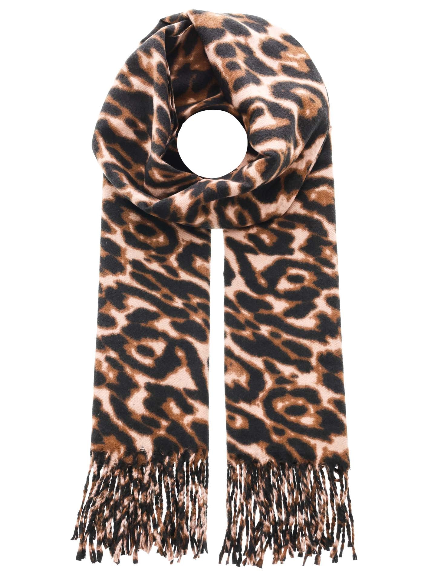 Zwillingsherz Damen Schal "Classic Leo Tassel"