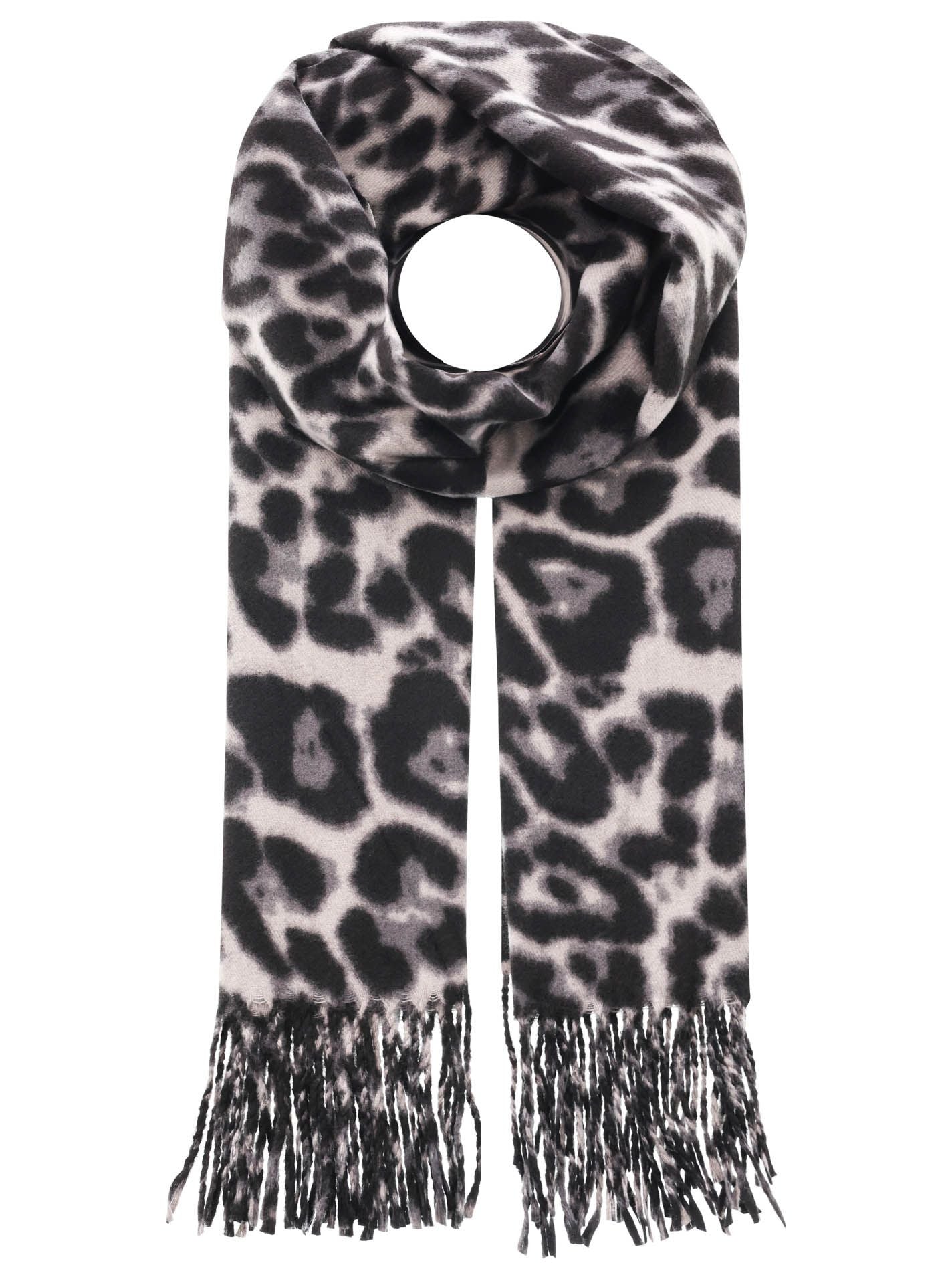 Zwillingsherz Damen Schal "Classic Leo Tassel"