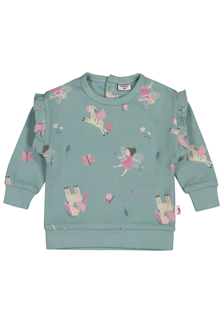 Salt & Pepper Sweatshirt Baby Girls Sweat AOP Unicorn