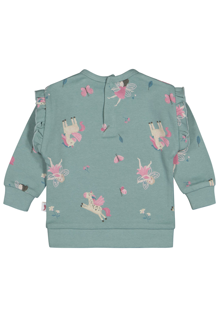 Salt & Pepper Sweatshirt Baby Girls Sweat AOP Unicorn