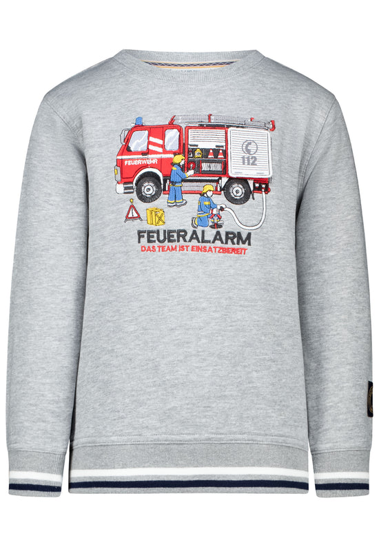 Salt & Pepper Sweatshirt Boys Sweat EMB Firefighter