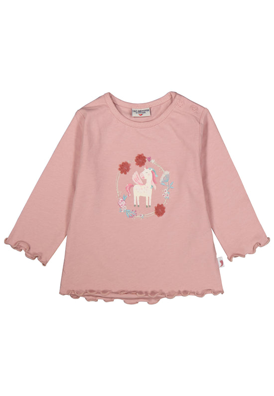 Salt & Pepper Longsleeve Baby Girls LS Unicorn print