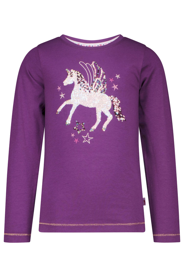 Salt & Pepper Longsleeve Girls LS sequins Unicorn