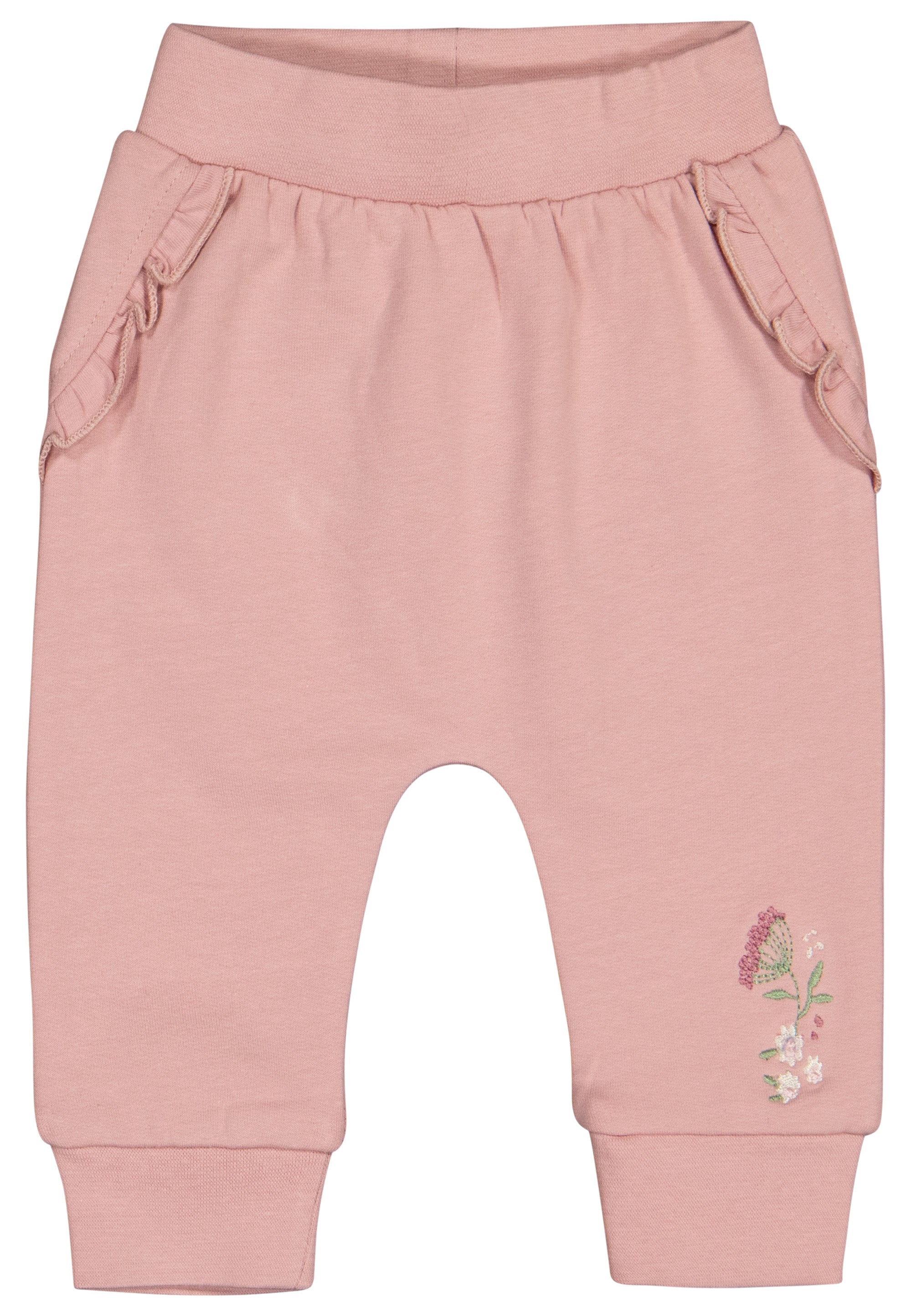 Salt & Pepper Trousers Baby Girls Trousers EMB Flower