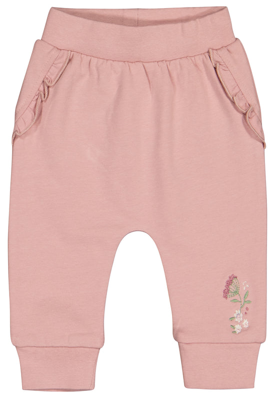 Salt & Pepper Trousers Baby Girls Trousers EMB Flower