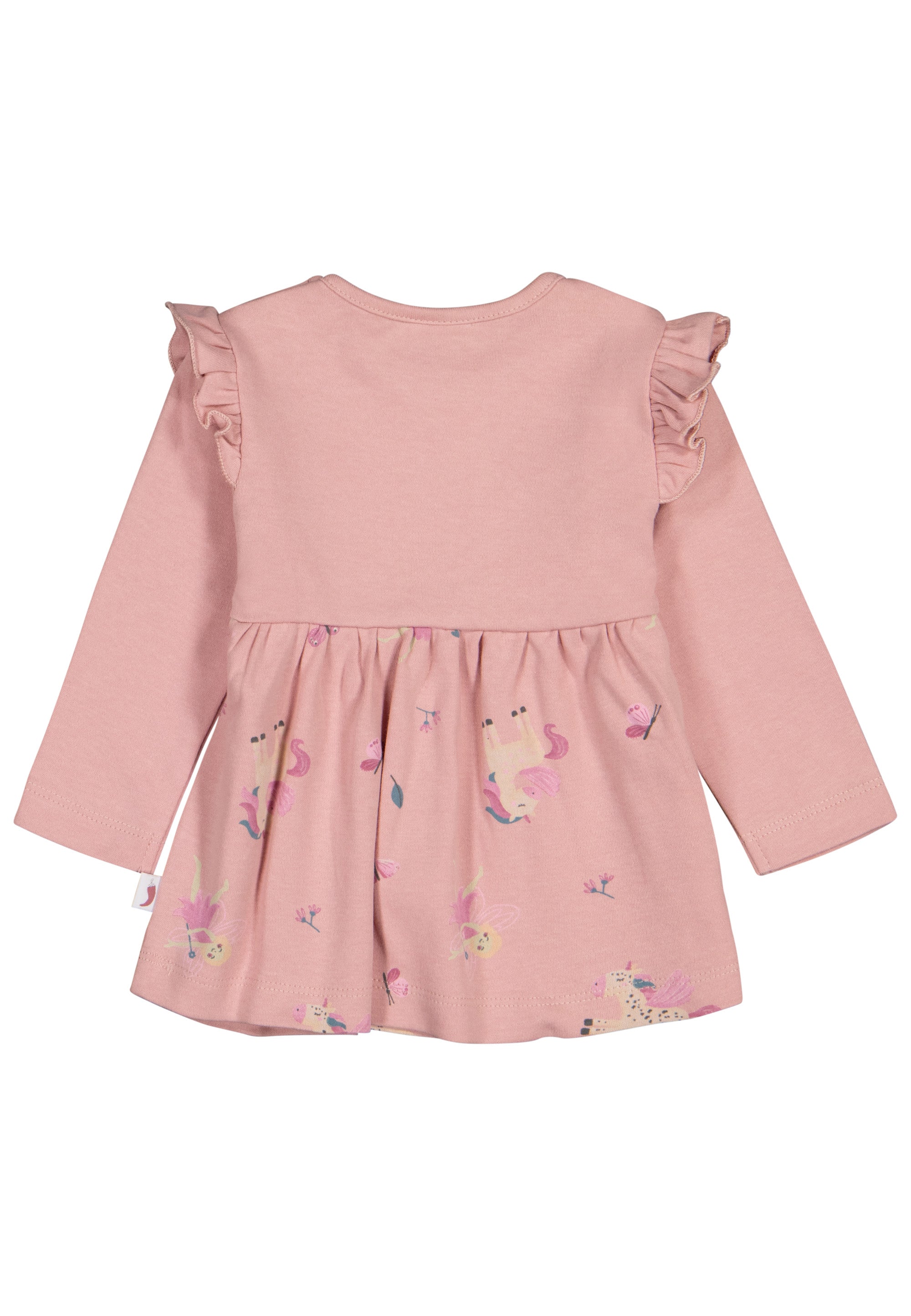 Salt & Pepper Dress Baby Girls Dress AOP Unicorn EMB