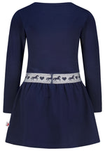 Salt & Pepper Dress Girls Dress rev.seq. EMB Horse