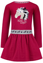 Salt & Pepper Dress Girls Dress rev.seq. EMB Horse