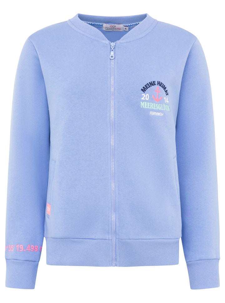Zwillingsherz Damen Sweatbomberjacke "Meine Heimat"