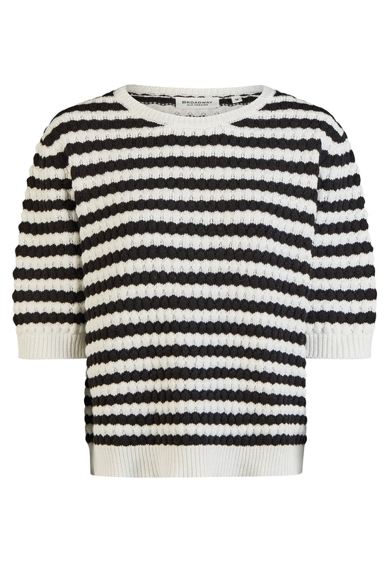 Broadway Damen Strickshirt 55004222 – black stripe