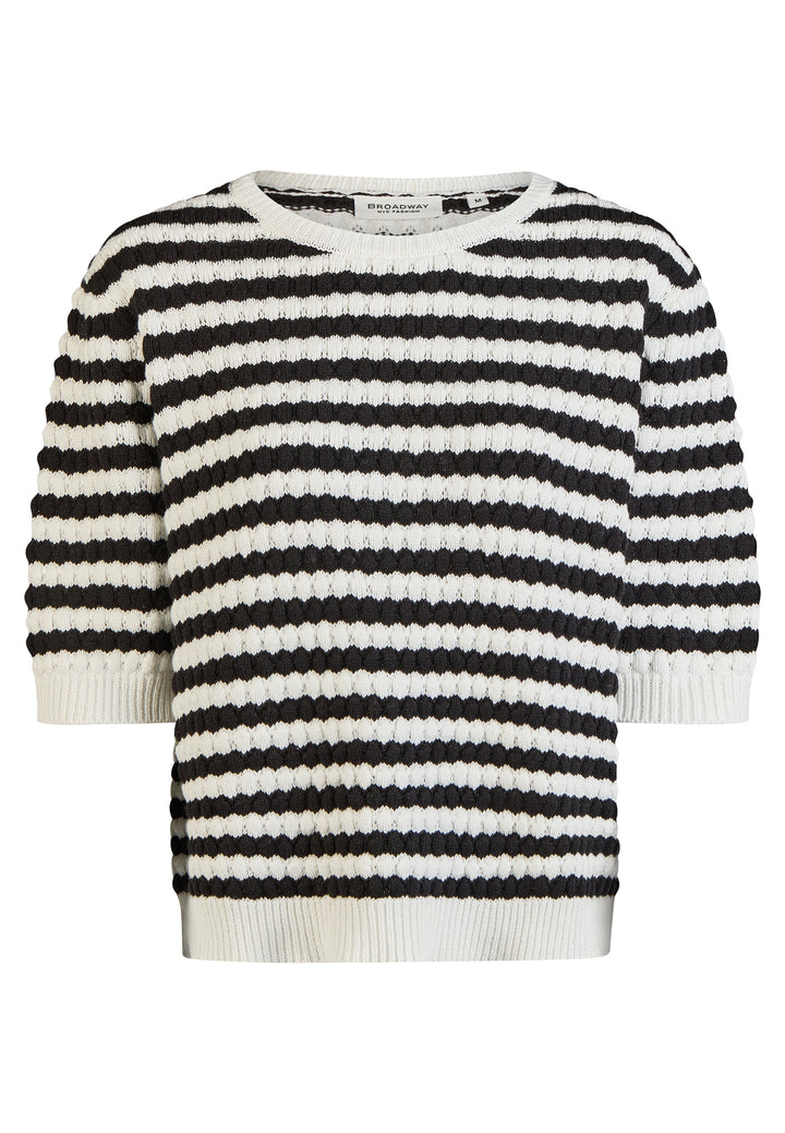 Broadway Damen Strickshirt 55004222 – black stripe